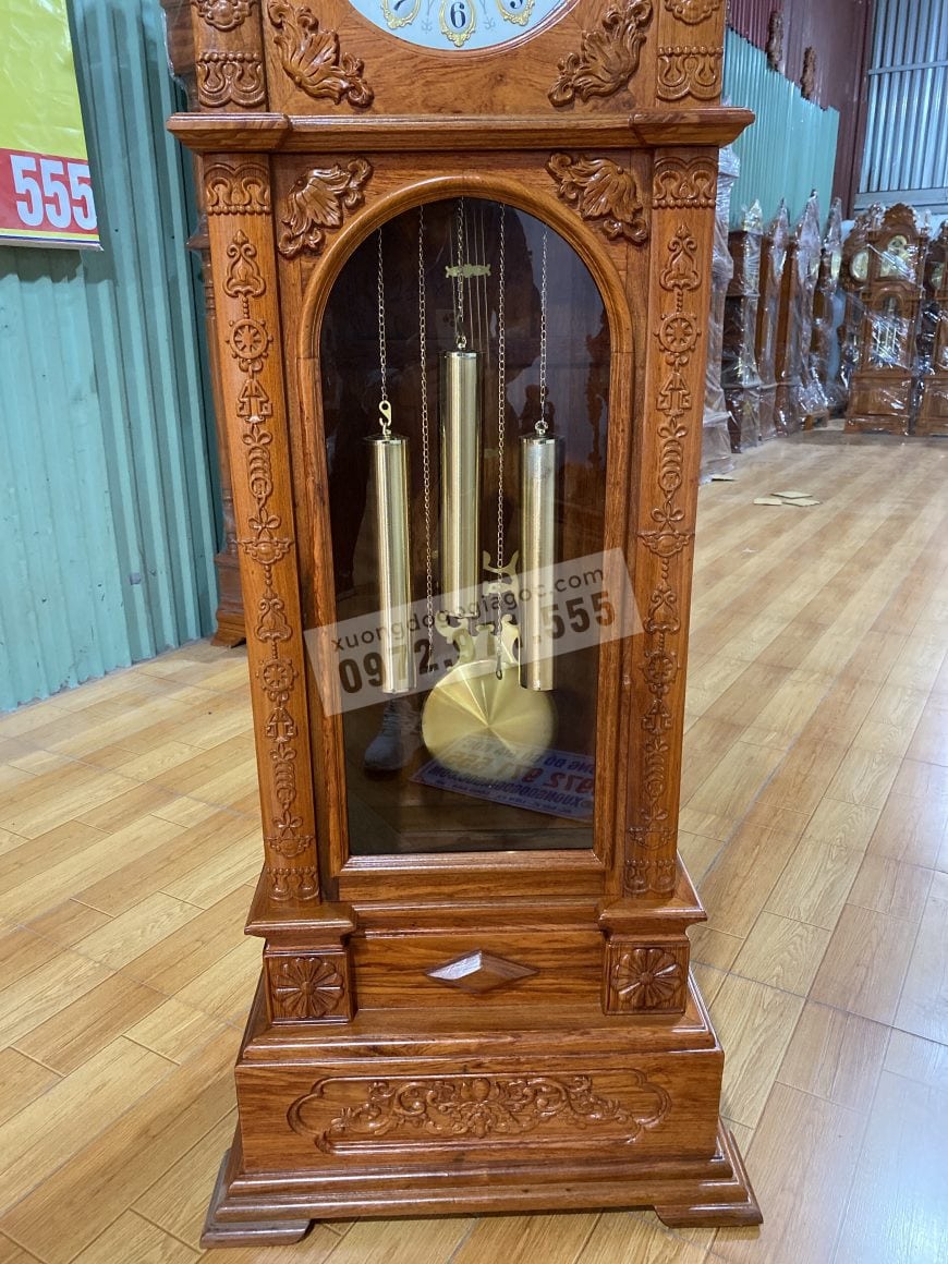 đồng hồ cây gỗ hương