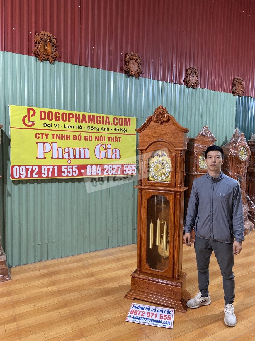 Đồng hồ cây gỗ hương