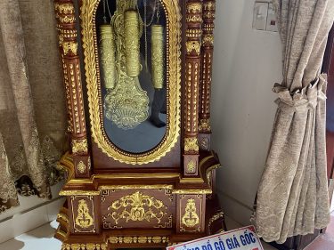 Đồng hồ tứ trụ dát vàng