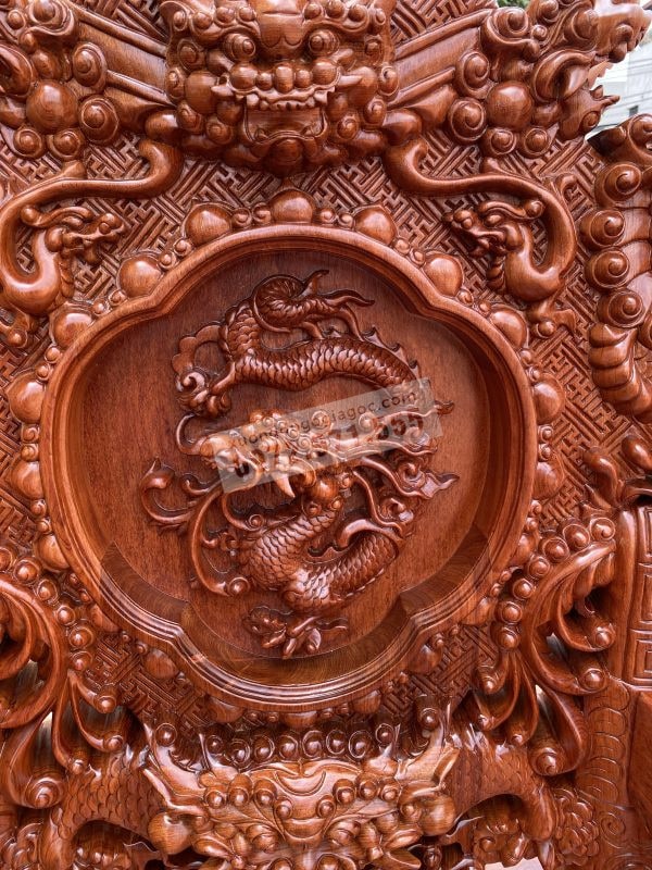 Bàn ghế rồng đỉnh gỗ hương