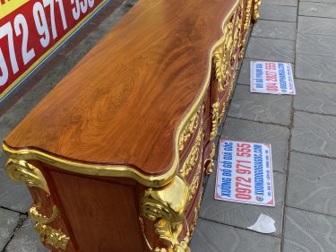 Kệ tivi louis Hoàng Gia dát vàng