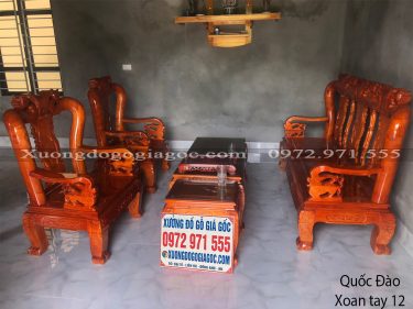 bàn ghế xoan ta tay 12