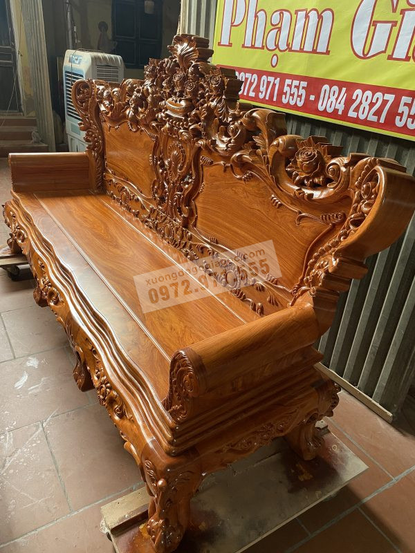 Bàn ghế hoàng gia louis Gỗ hương