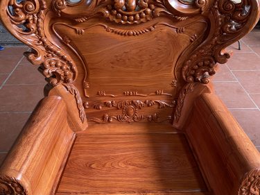 Bàn ghế hoàng gia louis Gỗ hương