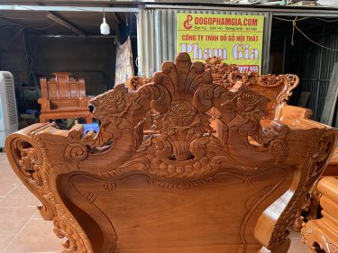 Bàn ghế hoàng gia louis Gỗ hương