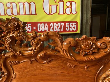 Bàn ghế hoàng gia louis Gỗ hương