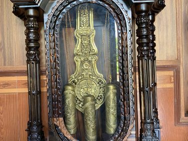 Đồng Hồ Cây Gỗ Mun hoa lào