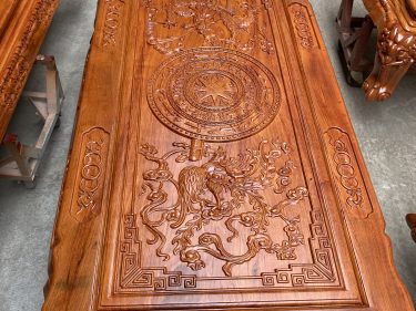 bàn ghế quốc voi gỗ hương