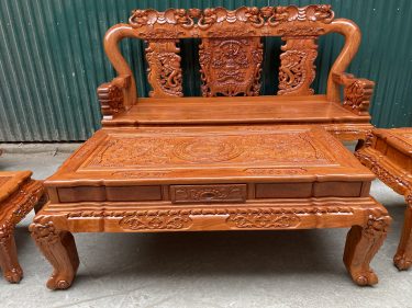 bàn ghế quốc voi gỗ hương