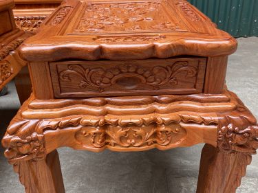 bàn ghế quốc voi gỗ hương