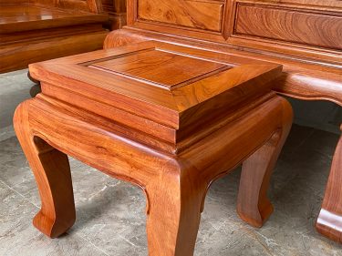 Bàn ghế sơn thủy chân 10 gỗ hương