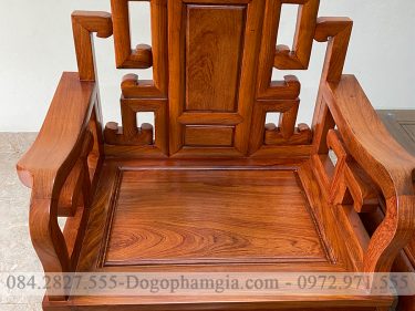 Bàn ghế sơn thủy chân 10 gỗ hương