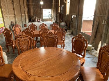 Bàn ăn 8 ghế hình tròn