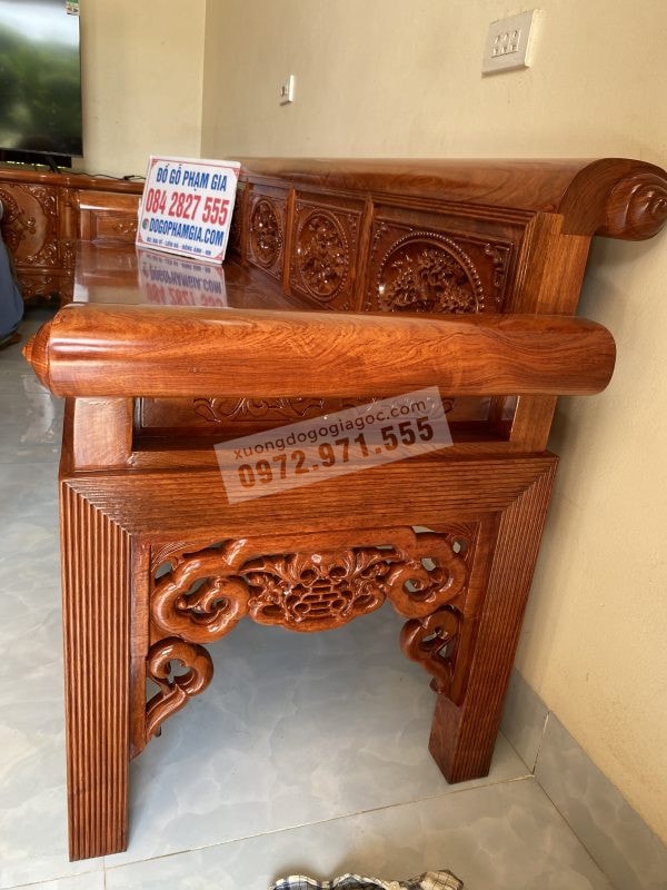 Trường kỷ gỗ hương đá