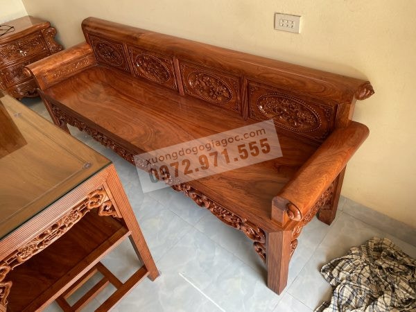 Trường kỷ gỗ hương đá