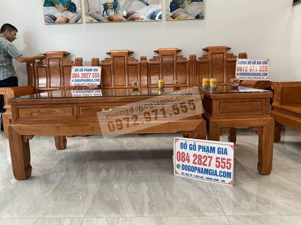 Bàn ghế âu á gỗ hương