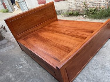giường ngủ hiện đại gỗ hương