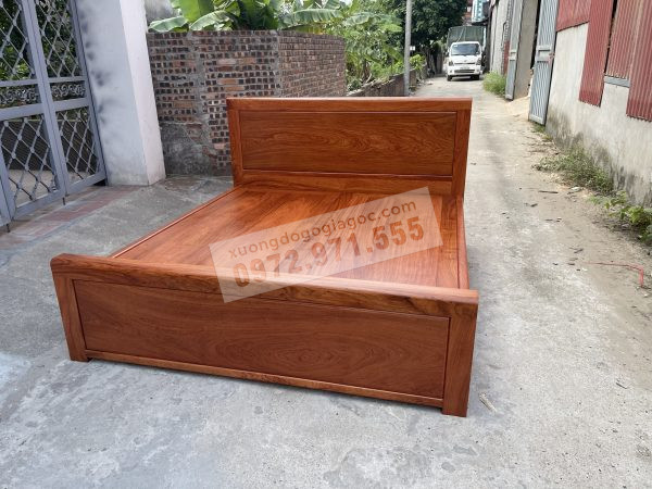 giường ngủ hiện đại gỗ hương