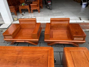 bàn ghế sofa gỗ hương