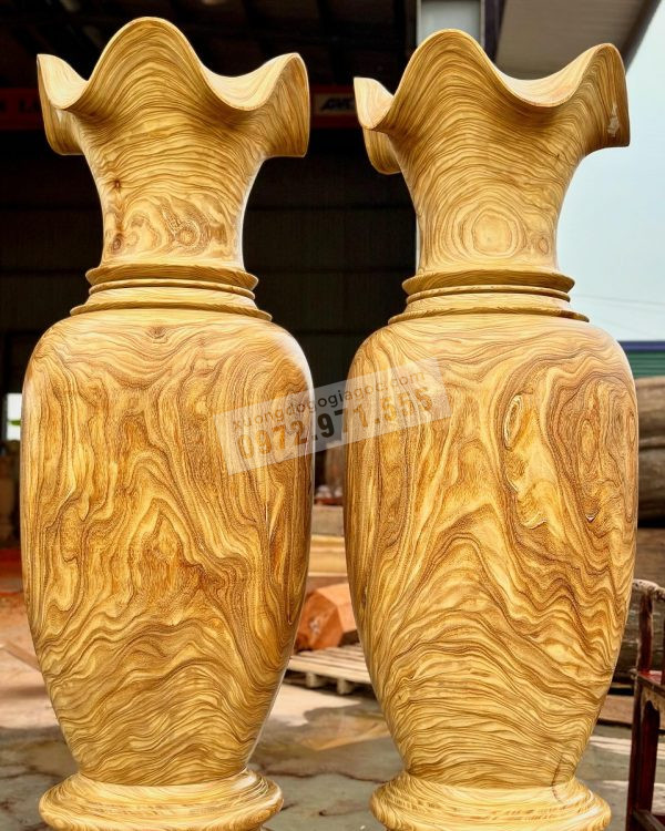 lộc bình 2m gỗ câm vàng