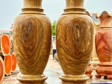 lộc bình 2m gỗ câm vàng