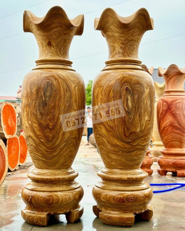 lộc bình 2m gỗ câm vàng