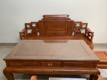 Bàn ghế phòng khách gỗ hương
