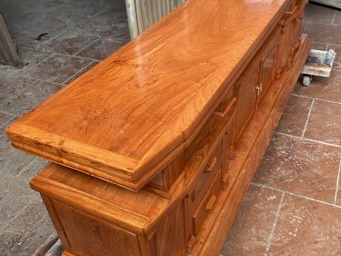 kệ tivi gỗ hương phẳng 2m4