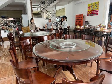 bộ bàn ăn hình tròn 10 ghế giá rẻ
